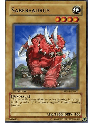 Sabersaurus - SD09-EN003 - Common