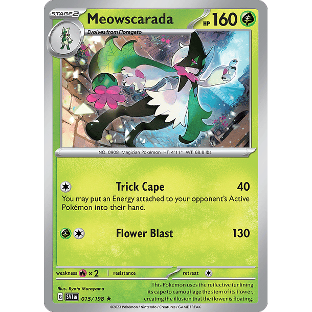 Meowscarada - 015/198 - Holo Rare 