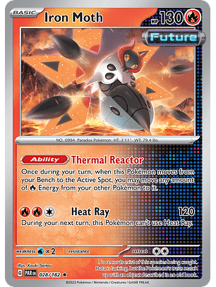 Iron Moth - 028/182 - Holo Rare