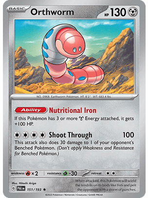 Orthworm - 151/193 - Holo Rare