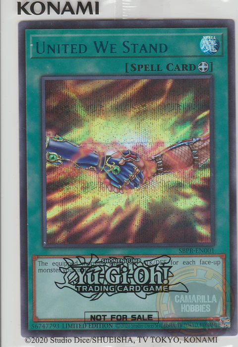 United We Stand - SBPR-EN001 - Secret Rare Limited Edition (sellada)