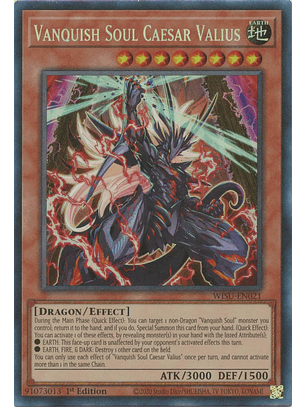 Vanquish Soul Caesar Valius - WISU-EN021 - Collector's Rare