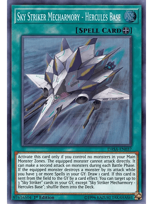 Sky Striker Mecharmory - Hercules Base - DASA-EN037 - Super Rare 