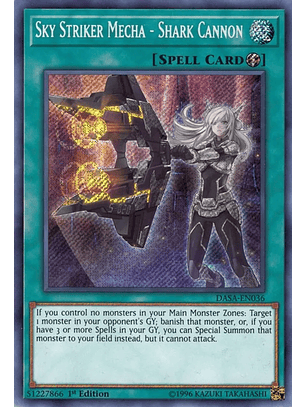 Sky Striker Mecha - Shark Cannon - DASA-EN036 - Secret Rare 