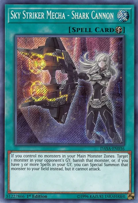 Sky Striker Mecha - Shark Cannon - DASA-EN036 - Secret Rare 