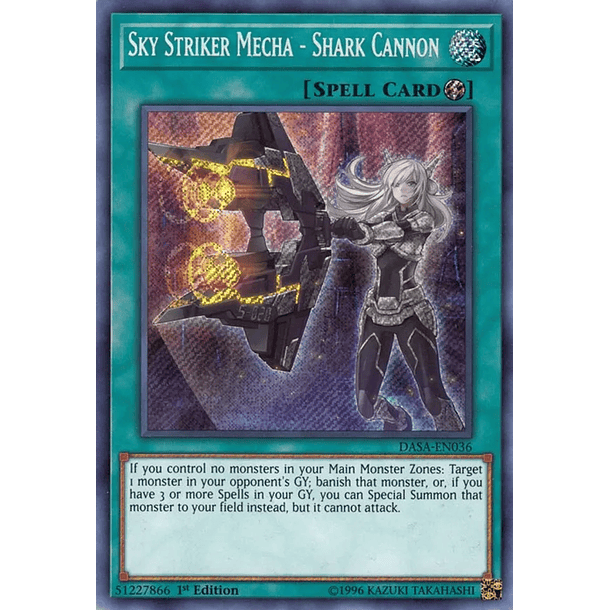 Sky Striker Mecha - Shark Cannon - DASA-EN036 - Secret Rare 