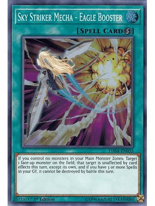 Sky Striker Mecha - Eagle Booster - DASA-EN035 - Super Rare 