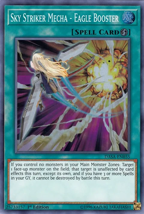 Sky Striker Mecha - Eagle Booster - DASA-EN035 - Super Rare 