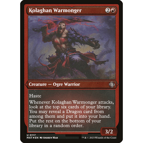 Kolaghan Warmonger - MAT - U 