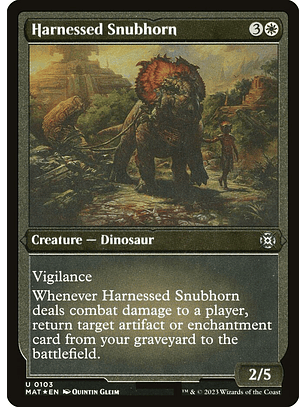 Harnessed Snubhorn - MAT - U