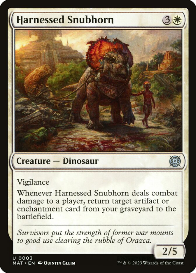 Harnessed Snubhorn - MAT - U 1