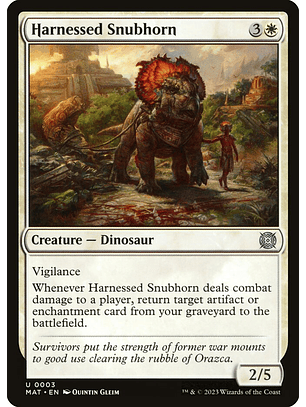 Harnessed Snubhorn - MAT - U