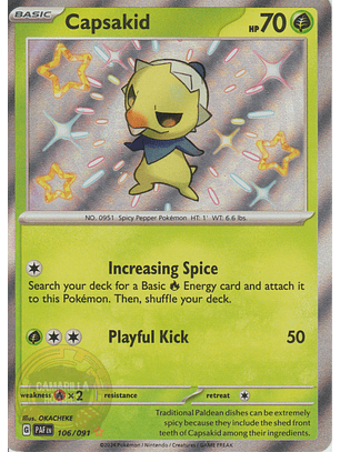 Capsakid - 106/091 - Shiny Rare
