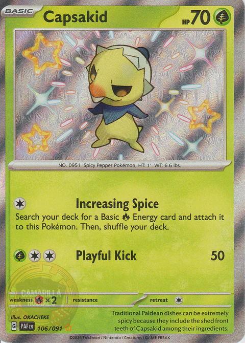 Capsakid - 106/091 - Shiny Rare