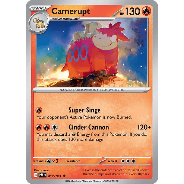 Camerupt - 012/091 - Uncommon