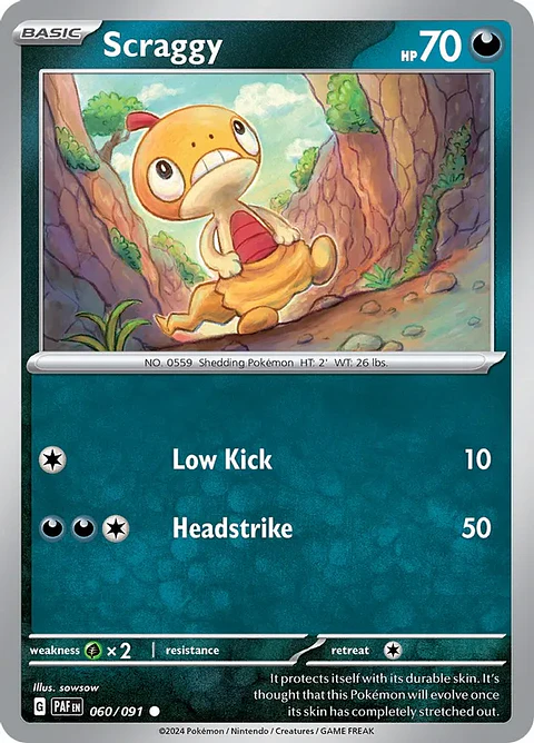 Scraggy - 060/091 - Common - Paf