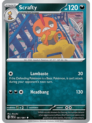 Scrafty - 061/091 - Uncommon