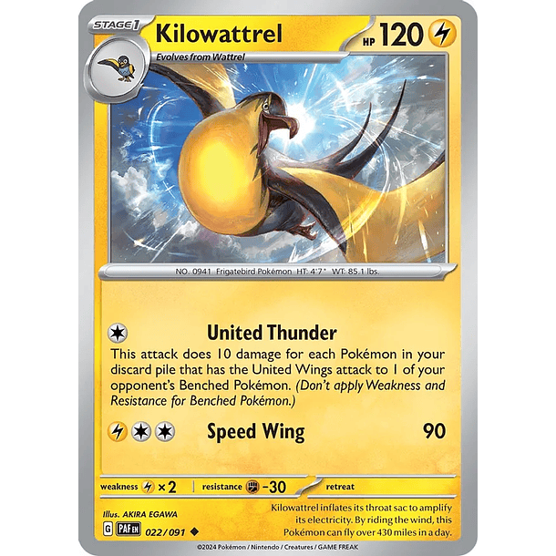 Kilowattrel - 022/091 - Uncommon