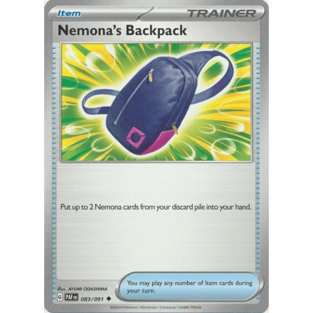 Nemona's Backpack - 083/091 - Uncommon
