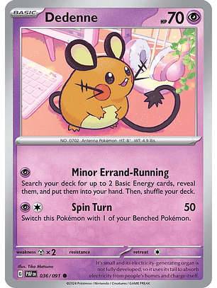 Dedenne - 036/091 - Common - PAF