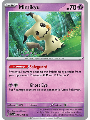 Mimikyu - 037/091 - Holo Rare