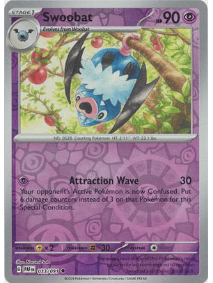 Swoobat - 033/091 - Uncommon - Paf