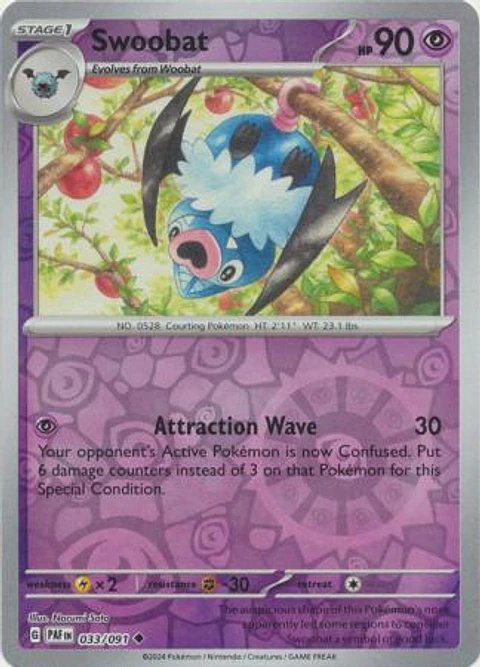 Swoobat - 033/091 - Uncommon - Paf