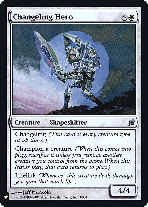 Changeling Hero - LIST - U 