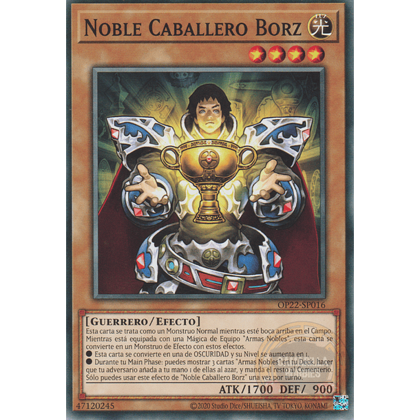 Noble Knight Borz - OP22-EN016 - Common 