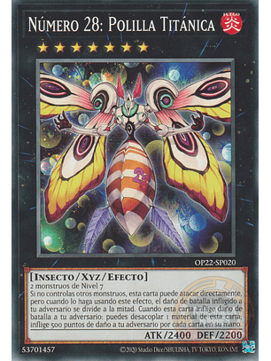 Number 28: Titanic Moth - OP22-EN020 - Common 
