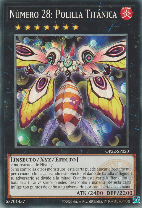 Number 28: Titanic Moth - OP22-EN020 - Common 