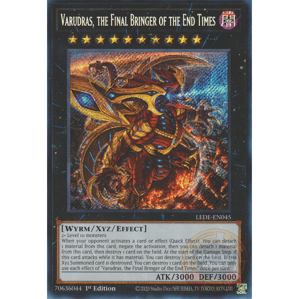 Varudras, the Final Bringer of the End Times - LEDE-EN045 - Secret Rare