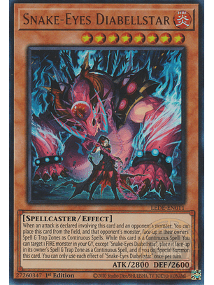 Snake-Eyes Diabellstar - LEDE-EN011 - Ultra Rare