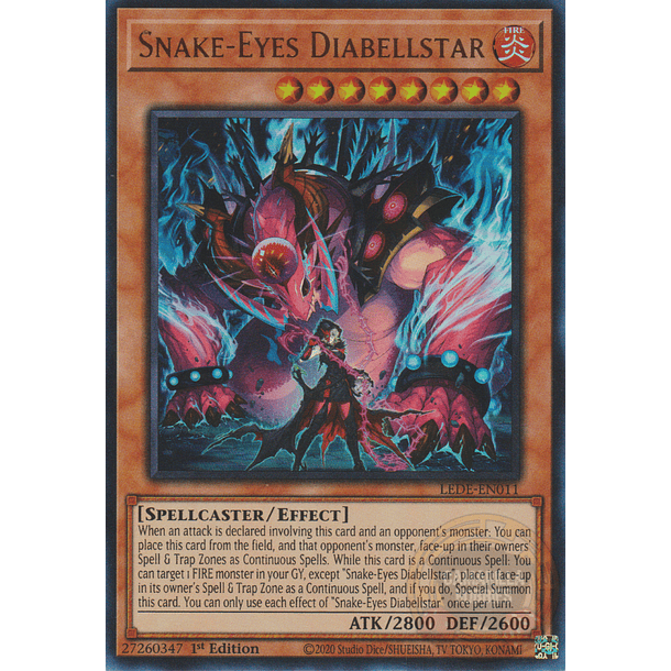 Snake-Eyes Diabellstar - LEDE-EN011 - Ultra Rare
