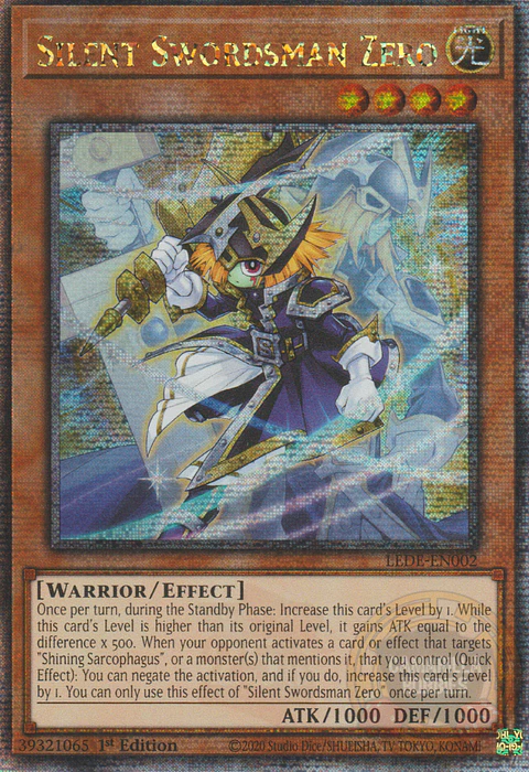 Silent Swordsman Zero - LEDE-EN002 - Quarter Century Secret Rare