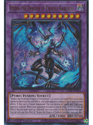 Veidos the Dragon of Endless Darkness - LEDE-EN092 - Ultra Rare