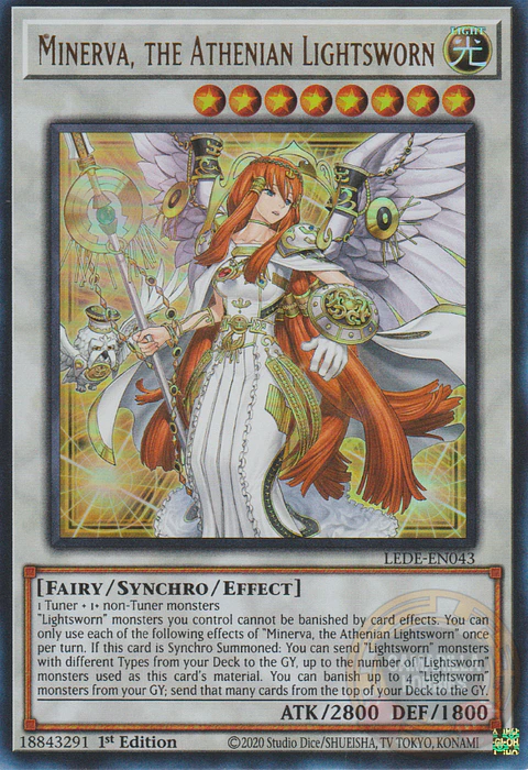 Minerva, the Athenian Lightsworn - LEDE-EN043 - Ultra Rare