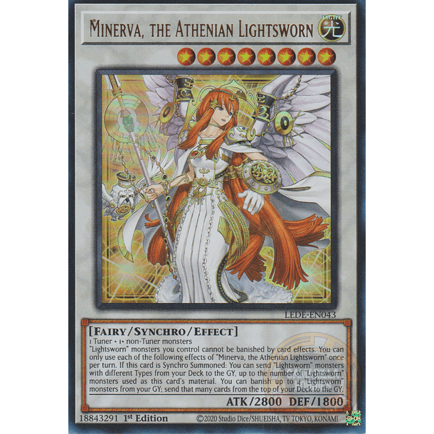 Minerva, the Athenian Lightsworn - LEDE-EN043 - Ultra Rare