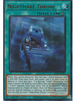 Nightmare Throne - LEDE-EN061 - Ultra Rare