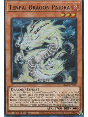 Tenpai Dragon Paidra - LEDE-EN016 - Super Rare
