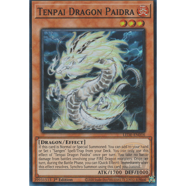 Tenpai Dragon Paidra - LEDE-EN016 - Super Rare