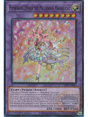 Flowering Etoile the Melodious Magnificat - LEDE-EN036 - Super Rare 