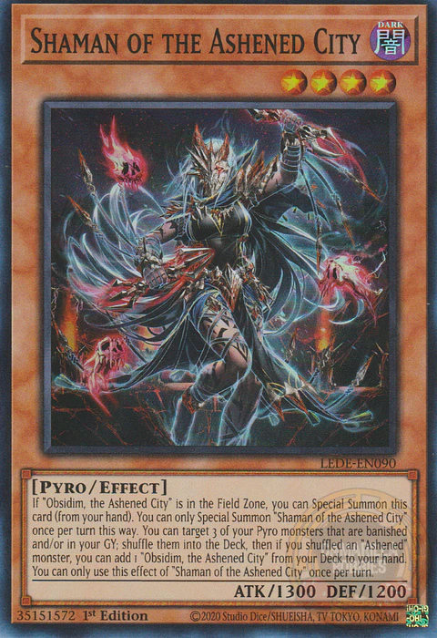 Shaman of the Ashened City - LEDE-EN090 - Super Rare