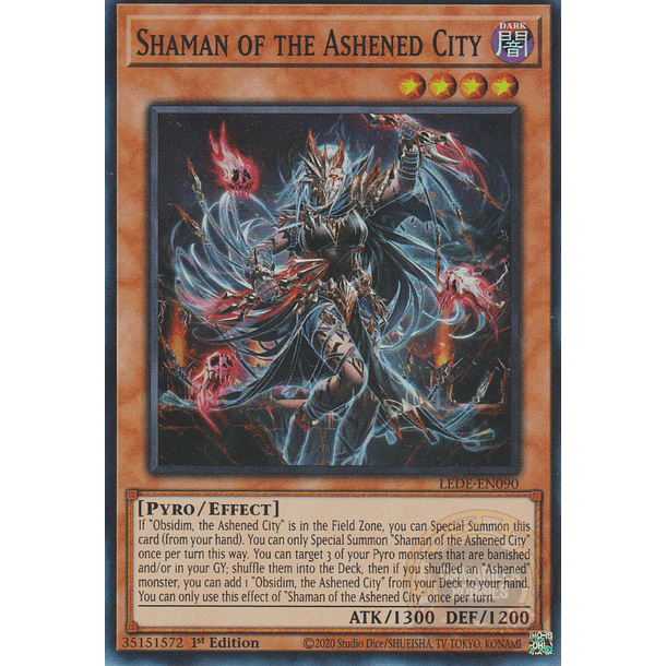 Shaman of the Ashened City - LEDE-EN090 - Super Rare