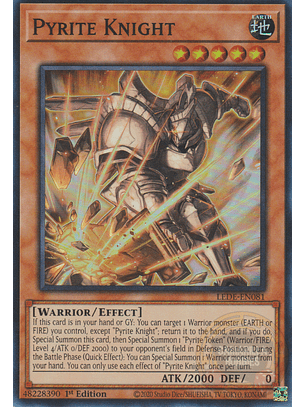 Pyrite Knight - LEDE-EN081 - Super Rare