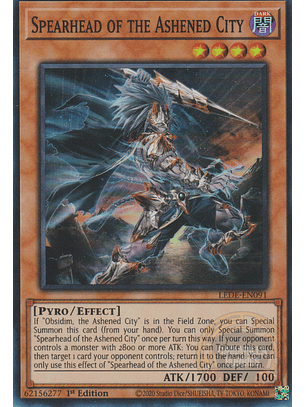 Spearhead of the Ashened City - LEDE-EN091 - Super Rare