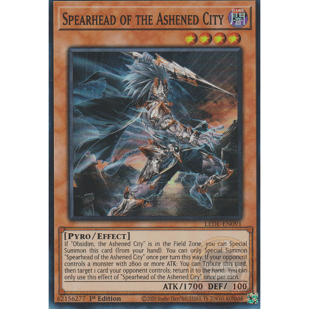 Spearhead of the Ashened City - LEDE-EN091 - Super Rare