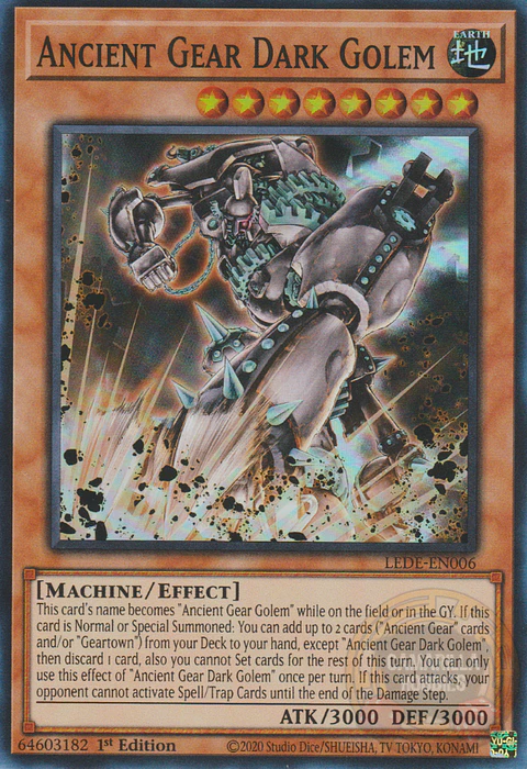 Ancient Gear Dark Golem - LEDE-EN006 - Super Rare