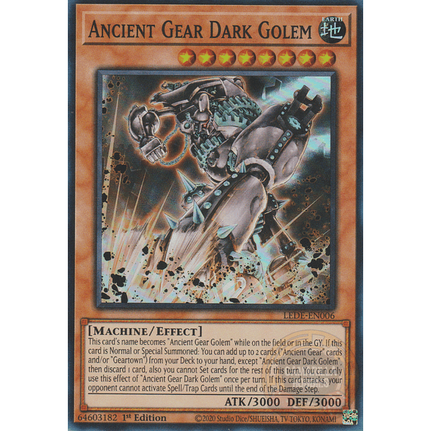 Ancient Gear Dark Golem - LEDE-EN006 - Super Rare