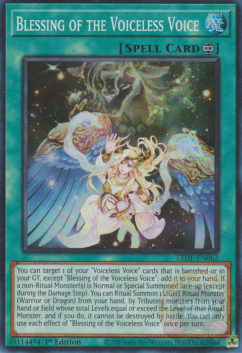 Blessing of the Voiceless Voice - LEDE-EN062 - Super Rare
